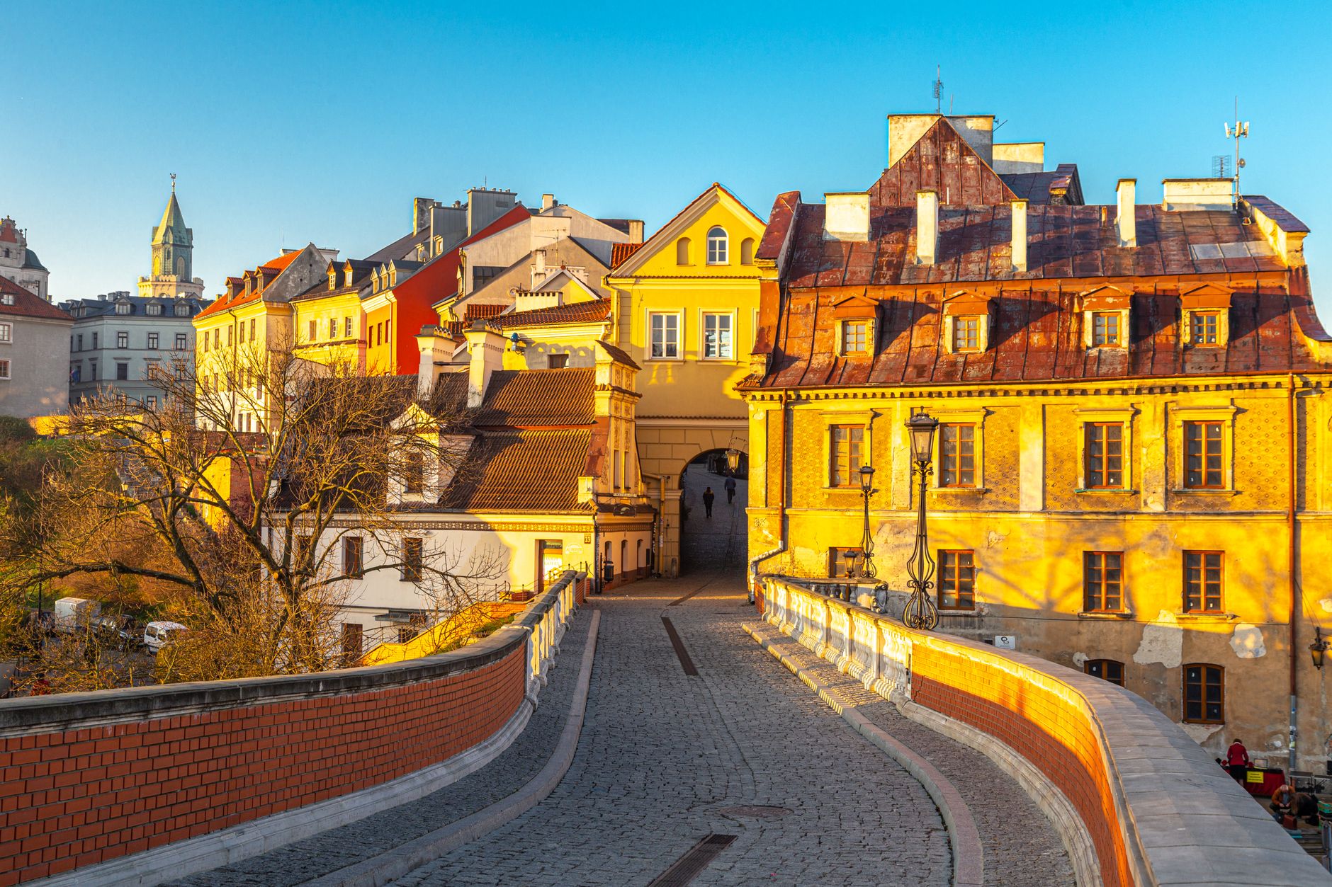 Lublin - widok miasta, ilustracja do poradnika o spacerach z psem