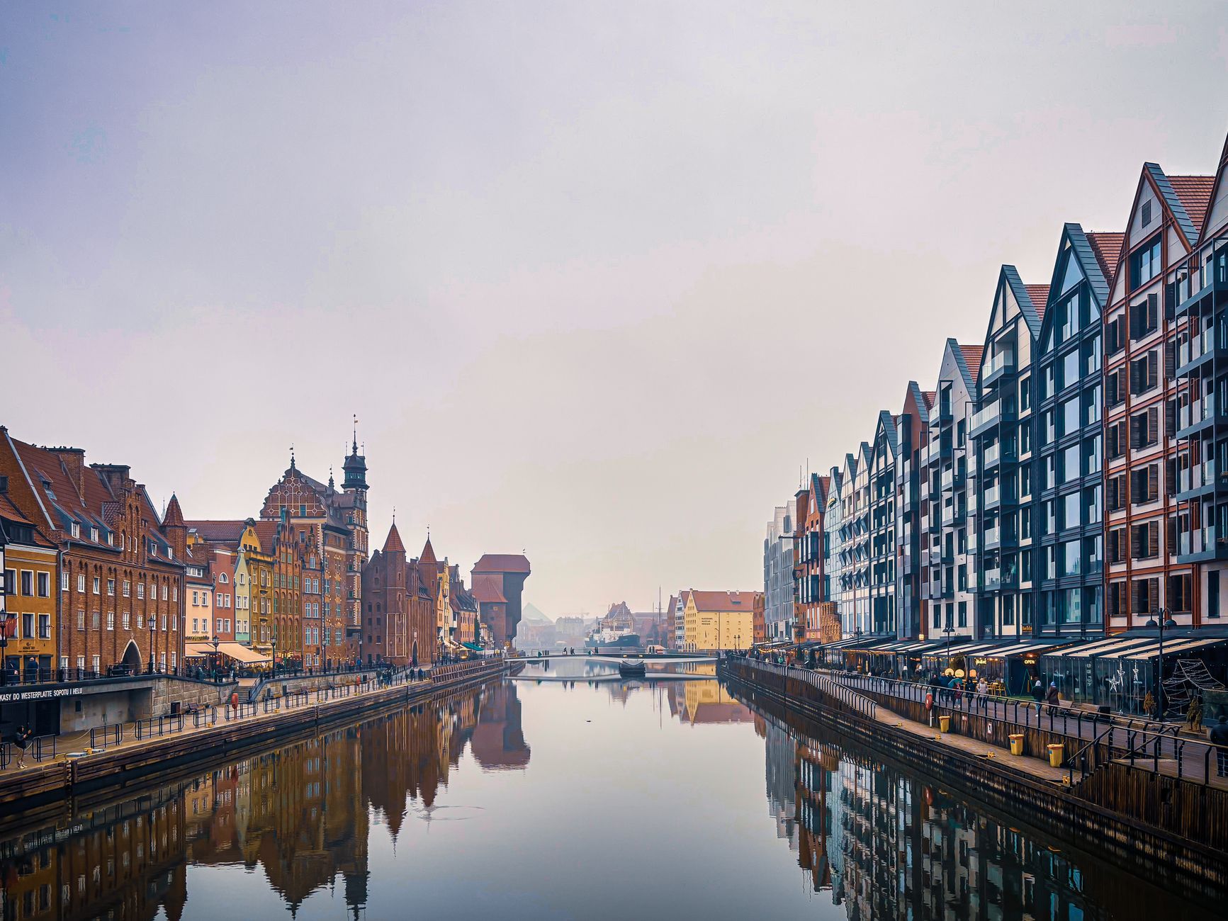 Gdańsk - widok miasta, ilustracja do poradnika o spacerach z psem